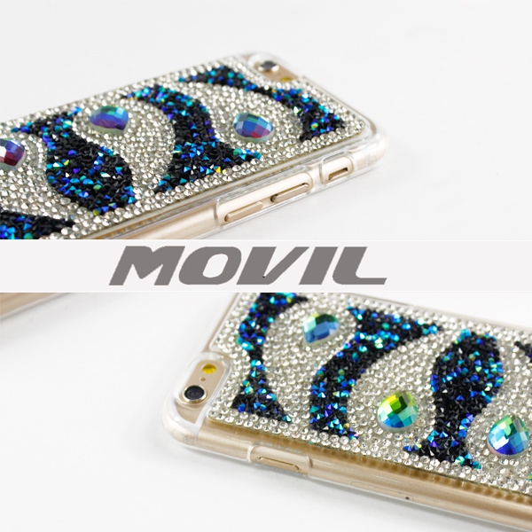 NP-2434 Bling TPU con diamante para el iPhone 6-6